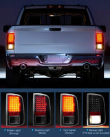 Nilight Taillight Assembly Compatible with 2009 2010 2011 2012 2013 2014 2015 2016 2017 2018 Dodge Ram 1500 2010-2018 Ram 2500 3500 Incandescent Type Upgrade LED Tail Lights Rear Brake Lamps, view 4