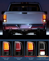 Nilight Taillight Assembly Compatible with 2009 2010 2011 2012 2013 2014 2015 2016 2017 2018 Dodge Ram 1500 2010-2018 Ram 2500 3500 Incandescent Type Upgrade LED Tube Tail Lights Rear Brake Lamps, view 4