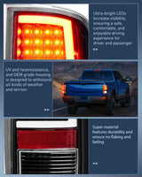 Nilight Taillight Assembly Compatible with 2009 2010 2011 2012 2013 2014 2015 2016 2017 2018 Dodge Ram 1500 2010-2018 Ram 2500 3500 Incandescent Type Upgrade LED Tube Tail Lights Rear Brake Lamps, view 6