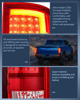 Nilight Taillight Assembly Compatible with 2009 2010 2011 2012 2013 2014 2015 2016 2017 2018 Dodge Ram 1500 2010-2018 Ram 2500 3500 Incandescent Type Upgrade LED Tube Tail Lights Rear Brake Lamps, view 6