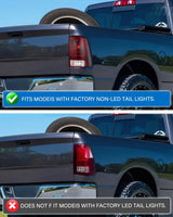 Nilight Taillight Assembly Compatible with 2009 2010 2011 2012 2013 2014 2015 2016 2017 2018 Dodge Ram 1500 2500 3500 2019 2020 2021 Classic Rear Lamp OE Style Driver Side and Passenger Side Dark Red, view 2