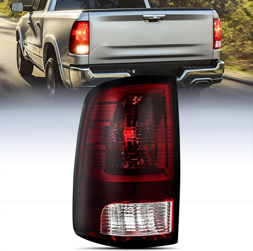 Nilight Taillight Assembly Compatible with 2009 2010 2011 2012 2013 2014 2015 2016 2017 2018 Dodge Ram 1500 2500 3500 2019 2020 2021 Classic Rear Lamp OE Style Driver Side Dark Red