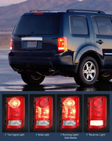 Nilight Taillight Assembly Compatible with 2009 2010 2011 2012 2013 2014 2015 Honda Pilot Red Clear Tail Lights Rear Lamp Replacement OE Style Passenger Side w/Bulbs, view 4