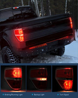 Nilight Taillight Assembly Compatible with 2009 2010 2011 2012 2013 2014 Ford F-150 F150 Pickup Truck Taillights Rear Lamp Replacement OE Style Red Housing Driver Side Chrome Trim, view 3