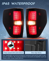 Nilight Taillight Assembly Compatible with 2009 2010 2011 2012 2013 2014 Ford F150 Incandescent Type Styleside Upgrade LED Tube tail lights; Rear Brake Lamps Smoked Lens, view 5