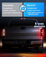 Nilight Taillight Assembly Compatible with 2009 2010 2011 2012 2013 2014 Ford F150 Incandescent Type Styleside Upgrade LED Tube tail lights; Rear Brake Lamps, view 6