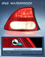 Nilight Taillight Assembly Compatible with 2006 2007 2008 Honda Civic Sedan Hybrid DX EX GX LX 4 Door Rear Lamp Replacement OE Style Driver Side, view 3