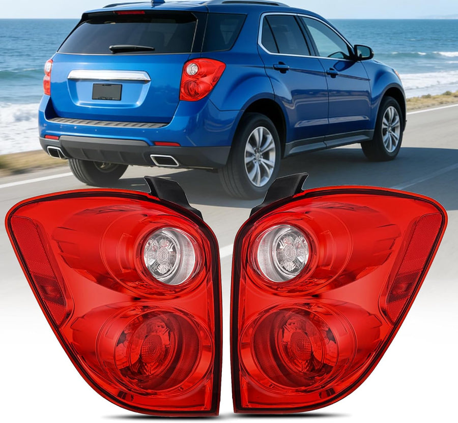 Nilight Taillight Assembly Compatible with 2010 2011 2012 2013 2014 2015 Chevrolet Chevy Equinox Tail Light OE Style Rear Lamp Replacement Driver and Passenger Side