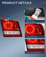 Nilight Taillight Assembly Compatible with 2011 2012 2013 2014 2015 2016 2017 2018 2019 2020 Dodge Journey Inner Tail Light Left Drive Side, view 4