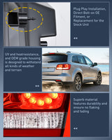 Nilight Taillight Assembly Compatible with 2011 2012 2013 2014 2015 2016 2017 2018 2019 2020 Dodge Journey Inner Tail Light Left Drive Side, view 5