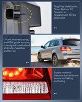 Nilight Taillight Assembly Compatible with 2011 2012 2013 2014 2015 2016 2017 2018 2019 2020 Dodge Journey Inner Tail Light Right Passenger Side, view 5