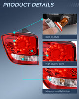 Nilight Taillight Assembly Compatible with 2011 2012 2013 2014 2015 2016 2017 2018 2019 2020 Dodge Journey Outer Tail Light Left Drive Side, view 5