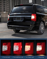 Nilight Taillight Assembly Compatible with 2011 2012 2013 2014 2015 2016 Chrysler Town & Country with LED Type Taillights Only Rear Lamp OE Style Passenger Side, view 4