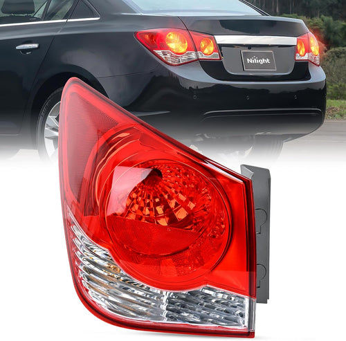 Nilight Taillight Assembly Compatible with 2011 2012 2013 2014 2015 Chevy Cruze 2016 Limited Outer Tail Light OE Style Rear Lamp Replacement Driver Side