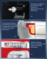 Nilight Taillight Assembly Compatible with 2011 2012 2013 2014 2015 Ford Explorer Rear Lamp Replacement OE Style with LED and halogen bulbs Driver Side and Passenger Side, view 5
