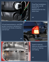 Nilight Taillight Assembly Compatible with 2011 2012 2013 Jeep Compass Tail Light OE Style Rear Lamp Replacement Driver and Passenger Side w/Bulbs, view 6