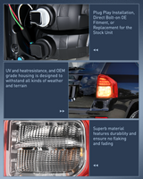 Nilight Taillight Assembly Compatible with 2011 2012 2013 Jeep Compass Tail Light OE Style Rear Lamp Replacement Passenger Side w/Bulbs, view 6
