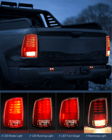 Nilight Taillight Assembly Compatible with 2013 2014 2015 2016 2017 2018 Dodge Ram 1500 2014-2018 Ram 2500 3500 LED Style Driver Side Rear Tail Light with Bulbs, view 4