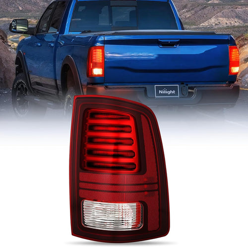 Nilight Taillight Assembly Compatible with 2013 2014 2015 2016 2017 2018 Dodge Ram 1500 2014-2018 Ram 2500 3500 LED Style Passenger Side Tail Light with Bulbs