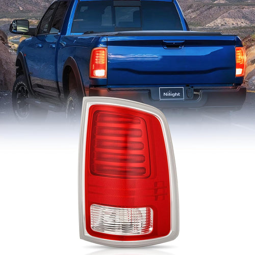 Nilight Taillight Assembly Compatible with 2013 2014 2015 2016 2017 2018 Dodge Ram 1500 2014-2018 Ram 2500 3500 LED Style Passenger Side Tail Light with Bulbs