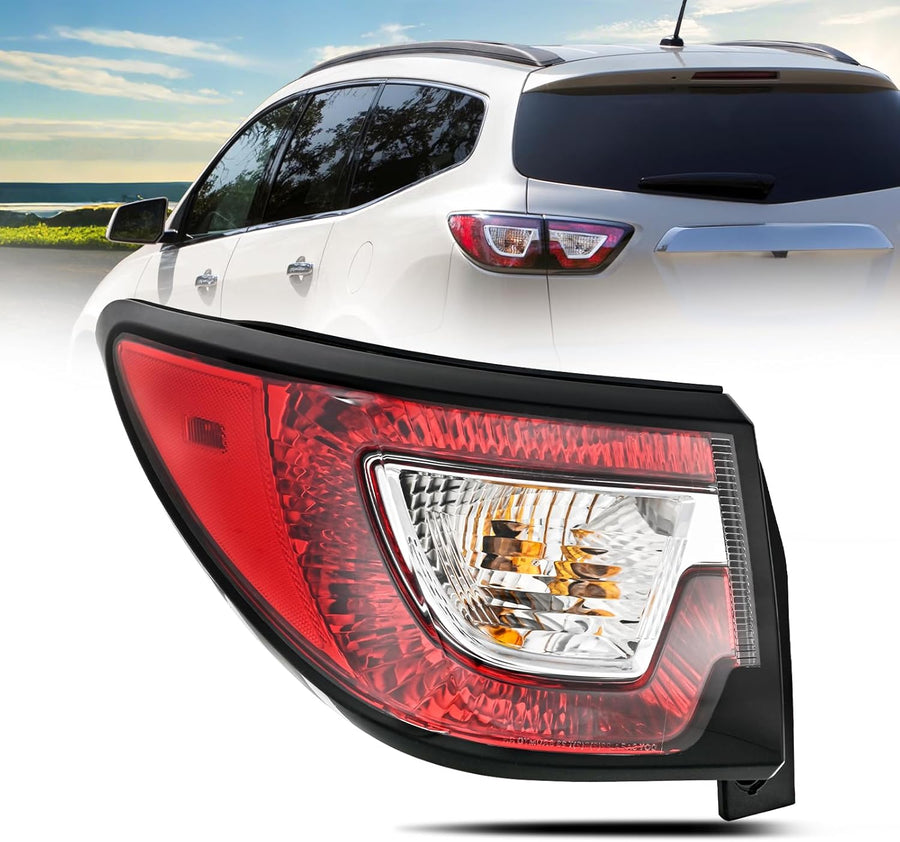 Nilight Taillight Assembly Compatible with 2013 2014 2015 2016 2017 Chevy Traverse Tail Light Replacement OE Style Driver Side with Bulbs