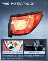 Nilight Taillight Assembly Compatible with 2013 2014 2015 2016 2017 Chevy Traverse Tail Light Replacement OE Style Passenger Side with Bulbs, view 4
