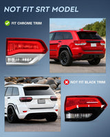 Nilight Taillight Assembly Compatible with 2014 2015 2016 2017 2018 2019 2020 Jeep Grand Cherokee Laredo/Limited/Overland/Summit Tail Lights Inner Driver Side w/Bulbs, view 2