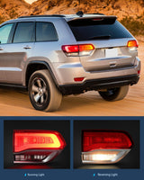 Nilight Taillight Assembly Compatible with 2014 2015 2016 2017 2018 2019 2020 Jeep Grand Cherokee Laredo/Limited/Overland/Summit Tail Lights Inner Driver Side w/Bulbs, view 4