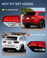 Nilight Taillight Assembly Compatible with 2014 2015 2016 2017 2018 2019 2020 Jeep Grand Cherokee Laredo/Limited/Overland/Summit Tail Lights Inner Passenger Side w/Bulbs, view 2