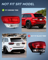 Nilight Taillight Assembly Compatible with 2014 2015 2016 2017 2018 2019 2020 Jeep Grand Cherokee Laredo/Limited/Overland/Summit Tail Lights Outer Driver Side w/Bulbs, view 2