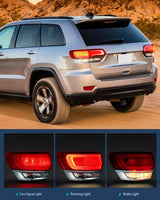 Nilight Taillight Assembly Compatible with 2014 2015 2016 2017 2018 2019 2020 Jeep Grand Cherokee Laredo/Limited/Overland/Summit Tail Lights Outer Driver Side w/Bulbs, view 4