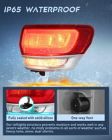 Nilight Taillight Assembly Compatible with 2014 2015 2016 2017 2018 2019 2020 Jeep Grand Cherokee Laredo/Limited/Overland/Summit Tail Lights Outer Passenger Side w/Bulbs, view 6