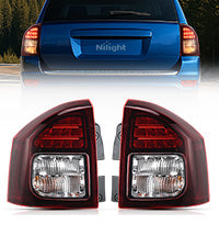 Nilight Taillight Assembly Compatible with 2014 2015 2016 2017 Jeep Compass Tail Light OE Style Rear Lamp Replacement Driver and Passenger Side w/Bulbs