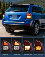 Nilight Taillight Assembly Compatible with 2014 2015 2016 2017 Jeep Compass Tail Light OE Style Rear Lamp Replacement Driver and Passenger Side w/Bulbs, view 4