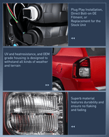 Nilight Taillight Assembly Compatible with 2014 2015 2016 2017 Jeep Compass Tail Light OE Style Rear Lamp Replacement Driver Side w/Bulbs, view 6