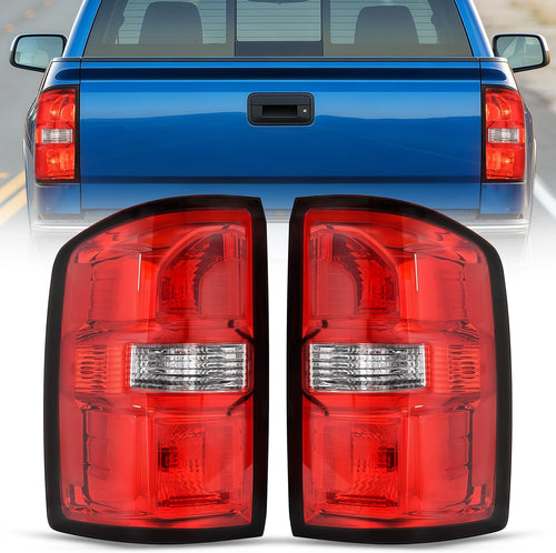 Nilight Taillight Assembly Compatible with 2014 2015 GMC Sierra 1500 | 2015 GMC Sierra 2500HD 3500HD Tail Light OE Style Rear Lamp Replacement Driver and Passenger Side