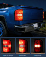 Nilight Taillight Assembly Compatible with 2014 2015 GMC Sierra 1500 | 2015 GMC Sierra 2500HD 3500HD Tail Light OE Style Rear Lamp Replacement Driver and Passenger Side, view 3