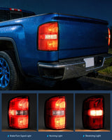 Nilight Taillight Assembly Compatible with 2014 2015 GMC Sierra 1500 | 2015 GMC Sierra 2500HD 3500HD Tail Light OE Style Rear Lamp Replacement Driver Side, view 3