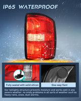 Nilight Taillight Assembly Compatible with 2014 2015 GMC Sierra 1500 2015 GMC Sierra 2500HD 3500HD Tail Light OE Style Rear Lamp Replacement Passenger Side, view 6