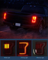 Nilight Taillight Assembly Compatible with 2015 2016 2017 Ford F150 Rear Tail Light with Blind Spot Lamp Replacement LED OE Style Module NOT Included Drive and Passenger Side, view 4