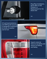 Nilight Taillight Assembly Compatible with 2016 2017 2018 2019 Ford Explorer Rear Lamp Replacement OE Style LED and halogen bulbs Driver Side, view 5