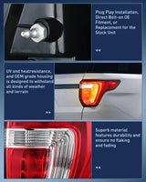 Nilight Taillight Assembly Compatible with 2016 2017 2018 2019 Ford Explorer Rear Lamp Replacement OE Style with LED and halogen bulbs Passenger Side, view 5