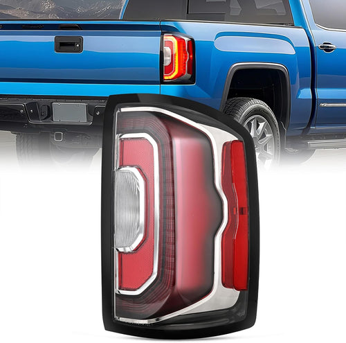 Nilight Taillight Assembly Compatible with 2016 2017 2018 GMC Sierra 1500 Tail Light with LED Type OE Style Rear Lamp Replacement Passenger Side