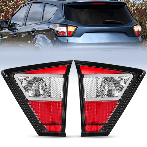 Nilight Taillight Assembly Compatible with 2017 2018 2019 Ford Escape Kuga Inner Rear Lamp Replacement OE Style LED and halogen bulbs Driver Passenger Side