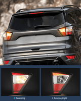 Nilight Taillight Assembly Compatible with 2017 2018 2019 Ford Escape Kuga Inner Rear Lamp Replacement OE Style LED and halogen bulbs Driver Passenger Side, view 3