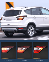 Nilight Taillight Assembly Compatible with 2017 2018 2019 Ford Escape Kuga Outer Rear Lamp Replacement OE Style LED and halogen bulbs Passenger Side, view 4