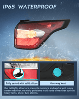 Nilight Taillight Assembly Compatible with 2017 2018 2019 Ford Escape Kuga Outer Rear Lamp Replacement OE Style LED and halogen bulbs Passenger Side, view 5