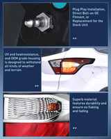 Nilight Taillight Assembly Compatible with 2017 2018 2019 Ford Escape Kuga Outer Rear Lamp Replacement OE Style LED and halogen bulbs Passenger Side, view 6