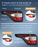 Nilight Taillight Assembly Compatible with 2017 2018 2019 Ford Escape Kuga Outer Rear Lamp Replacement OE Style with LED and halogen bulbs Driver Side, view 2