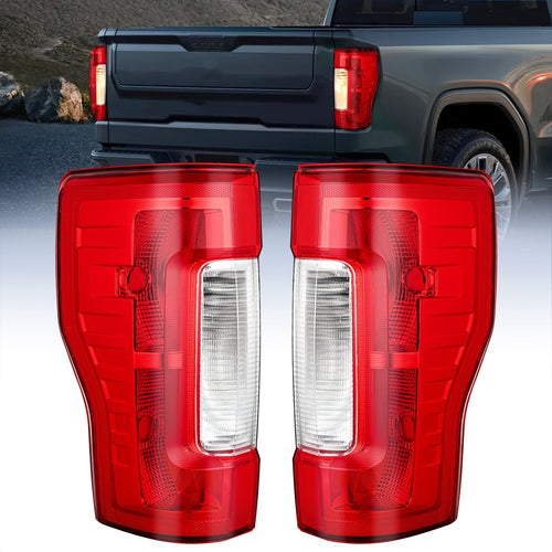 Nilight 2017 2018 2019 Ford F250 F350 Super Duty Rear Lamp Replacement Taillight Assembly OE Style Driver Side and Passenger Side Red Lens